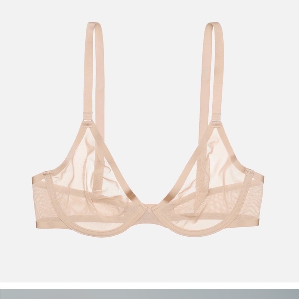 Cuup Sheer Bra The Plunge 34 C